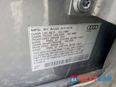 Zdjęcie 13 z 13 samochodu: 2017 AUDI Q7 PREMIUM VIN:WA1AAAF75HD016530 - miniatura