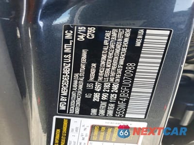 Zdjęcie 12 z 12 samochodu: 2015 MERCEDES-BENZ C 300 VIN:55SWF4JB5FU070988 - miniatura