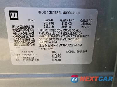 Zdjęcie 13 z 13 samochodu: 2023 CHEVROLET TRAVERSE LS VIN:1GNERFKW3PJ223449 - miniatura