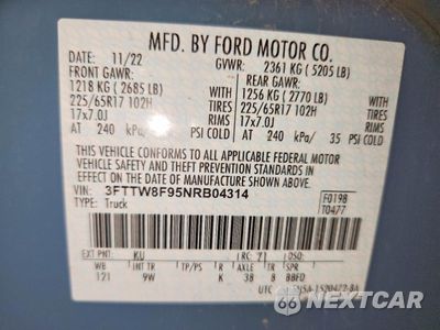 Zdjęcie 13 z 13 samochodu: 2022 FORD MAVERICK XL VIN:3FTTW8F95NRB04314 - miniatura