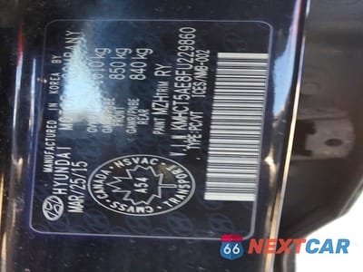 Zdjęcie 12 z 12 samochodu: 2015 HYUNDAI ACCENT GS VIN:KMHCT5AE8FU229860 - miniatura