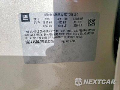 Zdjęcie 12 z 12 samochodu: 2015 CADILLAC ATS VIN:1G6AA5RA0F0137249 - miniatura