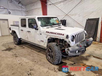 Czwarte zdjęcie samochodu z boku: 2020 JEEP GLADIATOR RUBICON VIN:1C6JJTBG2LL110345 - miniatura