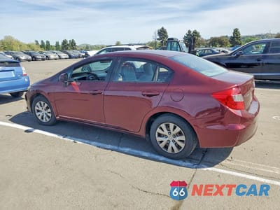 Drugie zdjęcie samochodu z przodu: 2012 HONDA CIVIC LX VIN:19XFB2F59CE365629 - miniatura