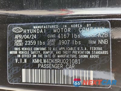 Zdjęcie 12 z 12 samochodu: 2024 HYUNDAI ELANTRA N BASE VIN:KMHLW4DK8RU021081 - miniatura