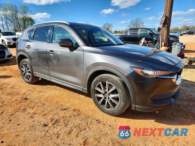 Czwarte zdjęcie samochodu z boku: 2018 MAZDA CX-5 GRAND TOURING VIN:JM3KFADM7J1400215 - miniatura