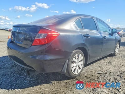 Trzecie zdjęcie samochodu z tyłu: 2012 HONDA CIVIC LX VIN:2HGFB2F54CH559958 - miniatura