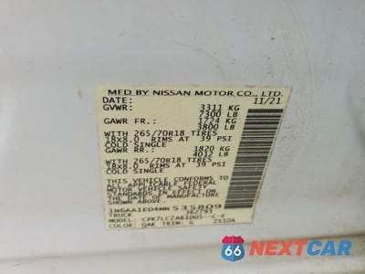 Zdjęcie 12 z 12 samochodu: 2021 NISSAN TITAN SV VIN:1N6AA1ED4MN535809 - miniatura