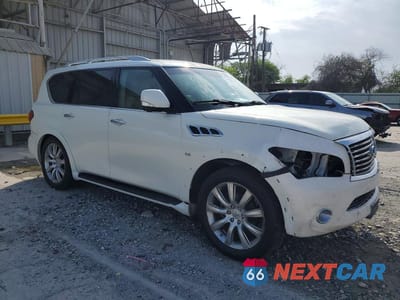 Czwarte zdjęcie samochodu z boku: 2014 INFINITI QX80 BASE VIN:JN8AZ2ND1E9750631 - miniatura