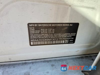 Zdjęcie 12 z 12 samochodu: 2019 BMW 430I GRAN COUPE VIN:WBA4J1C53KBM13613 - miniatura