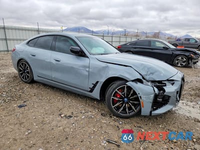Czwarte zdjęcie samochodu z boku: 2024 BMW I4 XDRIVE 40 VIN:WBY83FB00RFR86097 - miniatura