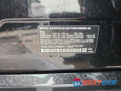 Zdjęcie 13 z 13 samochodu: 2021 BMW X5 VIN:5UXCR6C01M9H71944 - miniatura