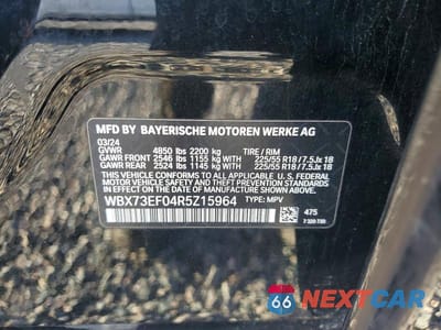 Zdjęcie 13 z 13 samochodu: 2024 BMW X1 XDRIVE28I VIN:WBX73EF04R5Z15964 - miniatura