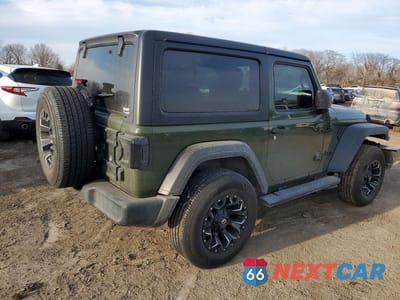 Trzecie zdjęcie samochodu z tyłu: 2021 JEEP WRANGLER SPORT VIN:1C4HJXAG4MW537834 - miniatura