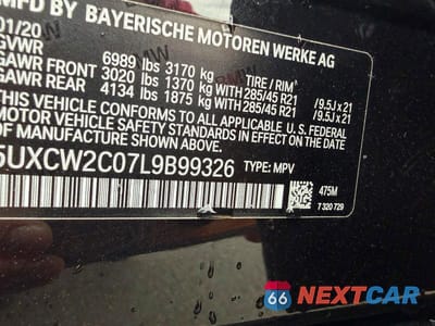 Zdjęcie 13 z 13 samochodu: 2020 BMW X7 XDRIVE40I VIN:5UXCW2C07L9B99326 - miniatura