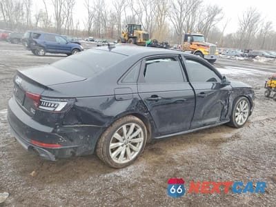 Trzecie zdjęcie samochodu z tyłu: 2018 AUDI A4 PREMIUM VIN:WAUDNAF44JA144288 - miniatura