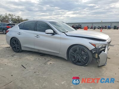 Czwarte zdjęcie samochodu z boku: 2019 INFINITI Q50 3.0T SIGNATURE EDITION VIN:JN1EV7AP7KM541587 - miniatura