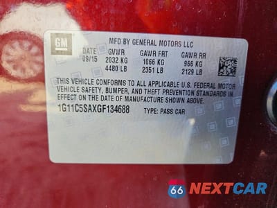 Zdjęcie 12 z 12 samochodu: 2016 CHEVROLET MALIBU LIMITED LT VIN:1G11C5SAXGF134688 - miniatura