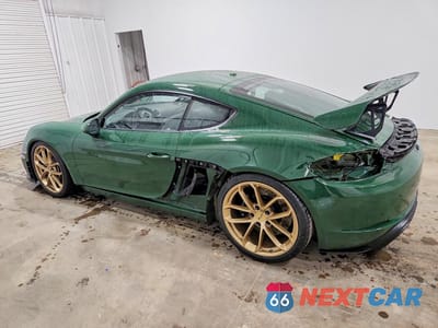 Drugie zdjęcie samochodu z przodu: 2022 PORSCHE CAYMAN GT4 VIN:WP0AC2A87NS275579 - miniatura
