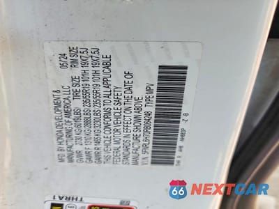 Zdjęcie 12 z 12 samochodu: 2024 HONDA ODYSSEY SPORT VIN:5FNRL6H70RB064248 - miniatura