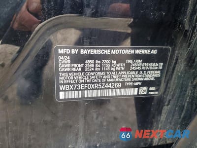 Zdjęcie 12 z 12 samochodu: 2024 BMW X1 XDRIVE28I VIN:WBX73EF0XR5Z44269 - miniatura