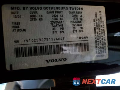 Zdjęcie 12 z 12 samochodu: 2005 VOLVO XC90 VIN:YV1CZ592751174647 - miniatura