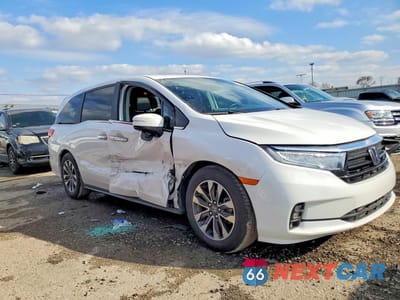 Czwarte zdjęcie samochodu z boku: 2023 HONDA ODYSSEY EXL VIN:5FNRL6H62PB050792 - miniatura