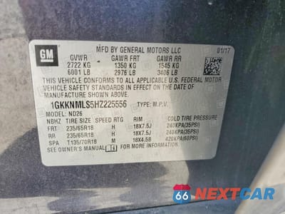 Zdjęcie 13 z 14 samochodu: 2017 GMC ACADIA SLT-1 VIN:1GKKNMLS5HZ225556 - miniatura