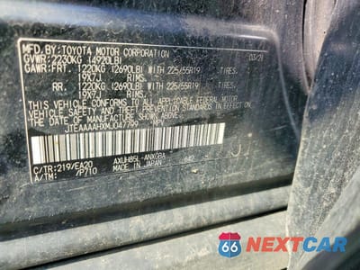 Zdjęcie 13 z 13 samochodu: 2021 TOYOTA VENZA XLE VIN:JTEAAAAHXMJ047799 - miniatura