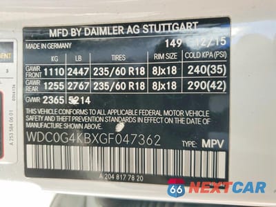 Zdjęcie 14 z 14 samochodu: 2016 MERCEDES-BENZ GLC 300 4MATIC VIN:WDC0G4KBXGF047362 - miniatura