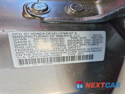 Zdjęcie 13 z 13 samochodu: 2023 ACURA MDX VIN:5J8YE1H46PL030891 - miniatura