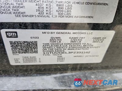 Zdjęcie 12 z 12 samochodu: 2023 GMC SIERRA K1500 DENALI VIN:1GTUUGEL3PZ331162 - miniatura