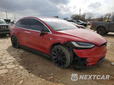 Czwarte zdjęcie samochodu z boku: 2020 TESLA MODEL X VIN:5YJXCBE46LF284026 - miniatura