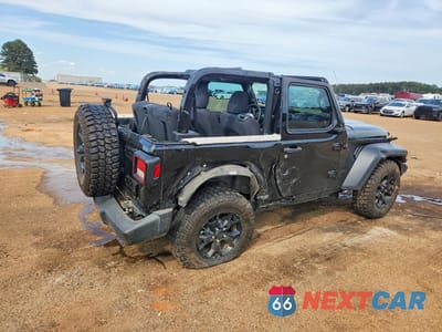 Trzecie zdjęcie samochodu z tyłu: 2023 JEEP WRANGLER SPORT VIN:1C4HJXAG0PW644609 - miniatura