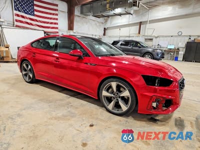 Czwarte zdjęcie samochodu z boku: 2021 AUDI A5 PREMIUM PLUS 45 VIN:WAUFACF53MA047838 - miniatura