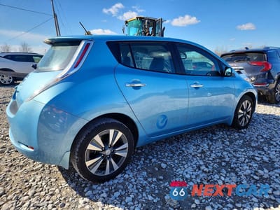 Trzecie zdjęcie samochodu z tyłu: 2015 NISSAN LEAF SL VIN:1N4AZ0CP1FC330052 - miniatura