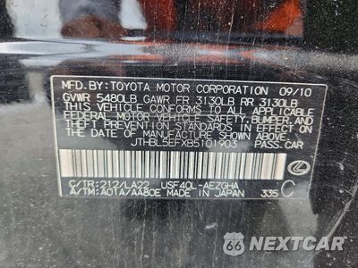 Zdjęcie 13 z 13 samochodu: 2011 LEXUS LS 460 BASE VIN:JTHBL5EFXB5101903 - miniatura