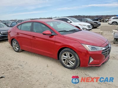 Czwarte zdjęcie samochodu z boku: 2019 HYUNDAI ELANTRA SEL VIN:KMHD84LF7KU779423 - miniatura