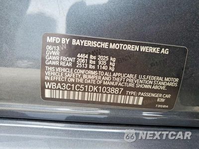 Zdjęcie 12 z 12 samochodu: 2013 BMW 328 I SULEV VIN:WBA3C1C51DK103887 - miniatura