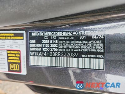 Zdjęcie 13 z 13 samochodu: 2024 MERCEDES-BENZ C 300 4MATIC VIN:W1KAF4HB8RR222039 - miniatura
