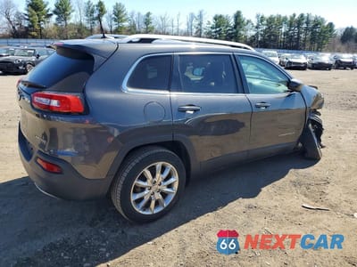 Trzecie zdjęcie samochodu z tyłu: 2016 JEEP CHEROKEE LIMITED VIN:1C4PJLDB1GW275859 - miniatura