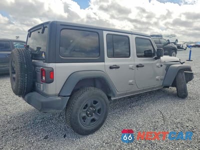 Trzecie zdjęcie samochodu z tyłu: 2018 JEEP WRANGLER UNLIMITED SPORT VIN:1C4HJXDG2JW141294 - miniatura