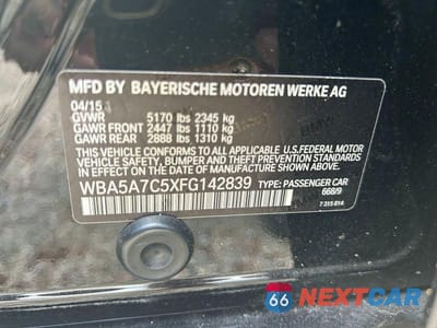 Zdjęcie 10 z 14 samochodu: 2015 BMW 528 XI VIN:WBA5A7C5XFG142839 - miniatura