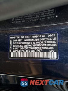 Zdjęcie 13 z 13 samochodu: 2016 PORSCHE CAYENNE VIN:WP1AF2A28GLA40297 - miniatura