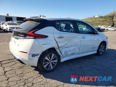 Trzecie zdjęcie samochodu z tyłu: 2019 NISSAN LEAF S PLUS VIN:1N4BZ1CP7KC315849 - miniatura