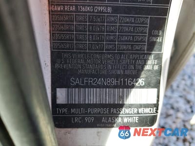 Zdjęcie 13 z 13 samochodu: 2009 LAND ROVER LR2 HSE VIN:SALFR24N89H116426 - miniatura