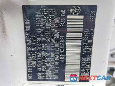 Zdjęcie 12 z 12 samochodu: 2018 TOYOTA CAMRY LE VIN:4T1B11HK0JU569891 - miniatura