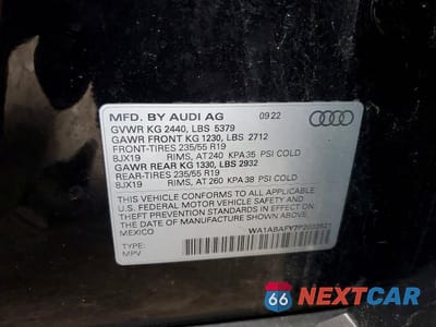 Zdjęcie 13 z 13 samochodu: 2023 AUDI Q5 PREMIUM 40 VIN:WA1ABAFY7P2032521 - miniatura
