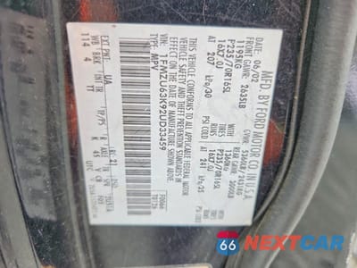 Zdjęcie 13 z 13 samochodu: 2002 FORD EXPLORER VIN:1FMZU63K92UD33459 - miniatura