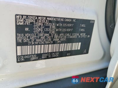 Zdjęcie 13 z 13 samochodu: 2022 TOYOTA RAV4 LE VIN:2T3K1RFV2NC188439 - miniatura